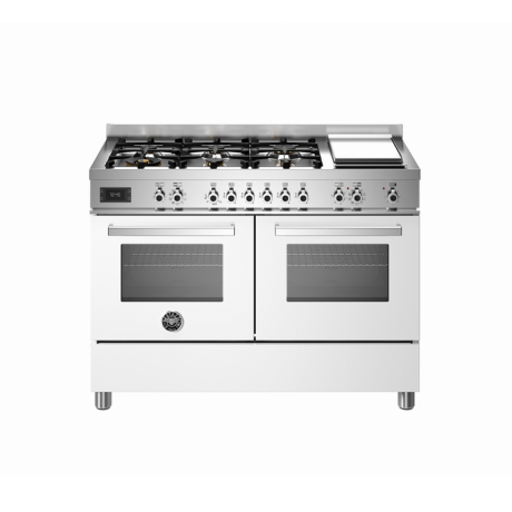 BERTAZZONI PRO12 6G 2E BI T Ηλεκτρική Κουζίνα με Εστίες Αερίου & grill Teppanyaki 120cm Λευκό BERTAZZONI PRO12 6G 2E BI T Ηλεκτρική Κουζίνα με Εστίες Αερίου & grill Teppanyaki 120cm Λευκό